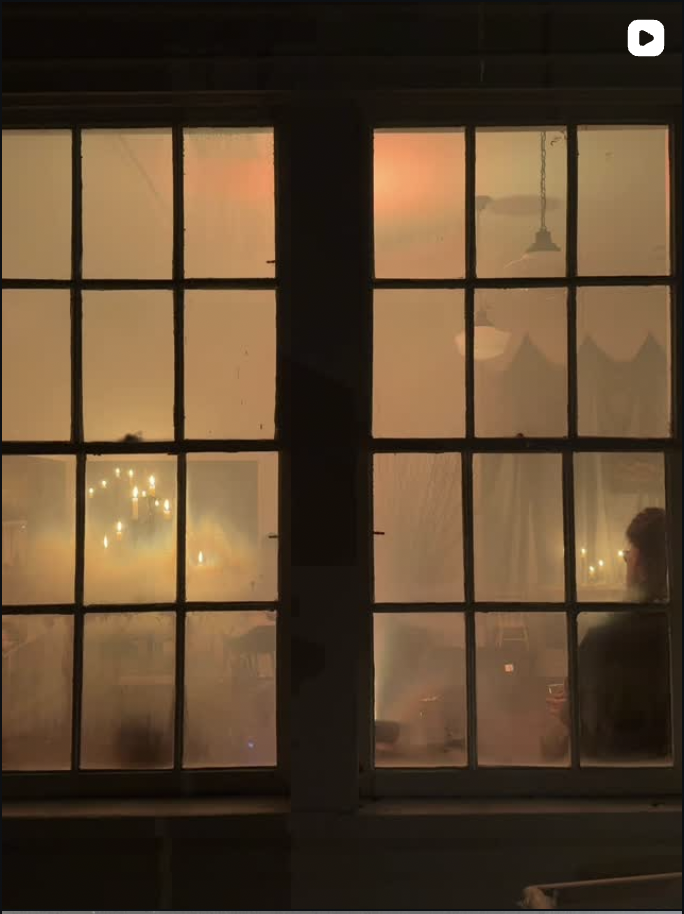 steamy windows candle light hughes library